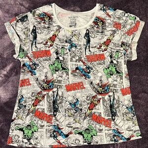 Marvel comic strip print